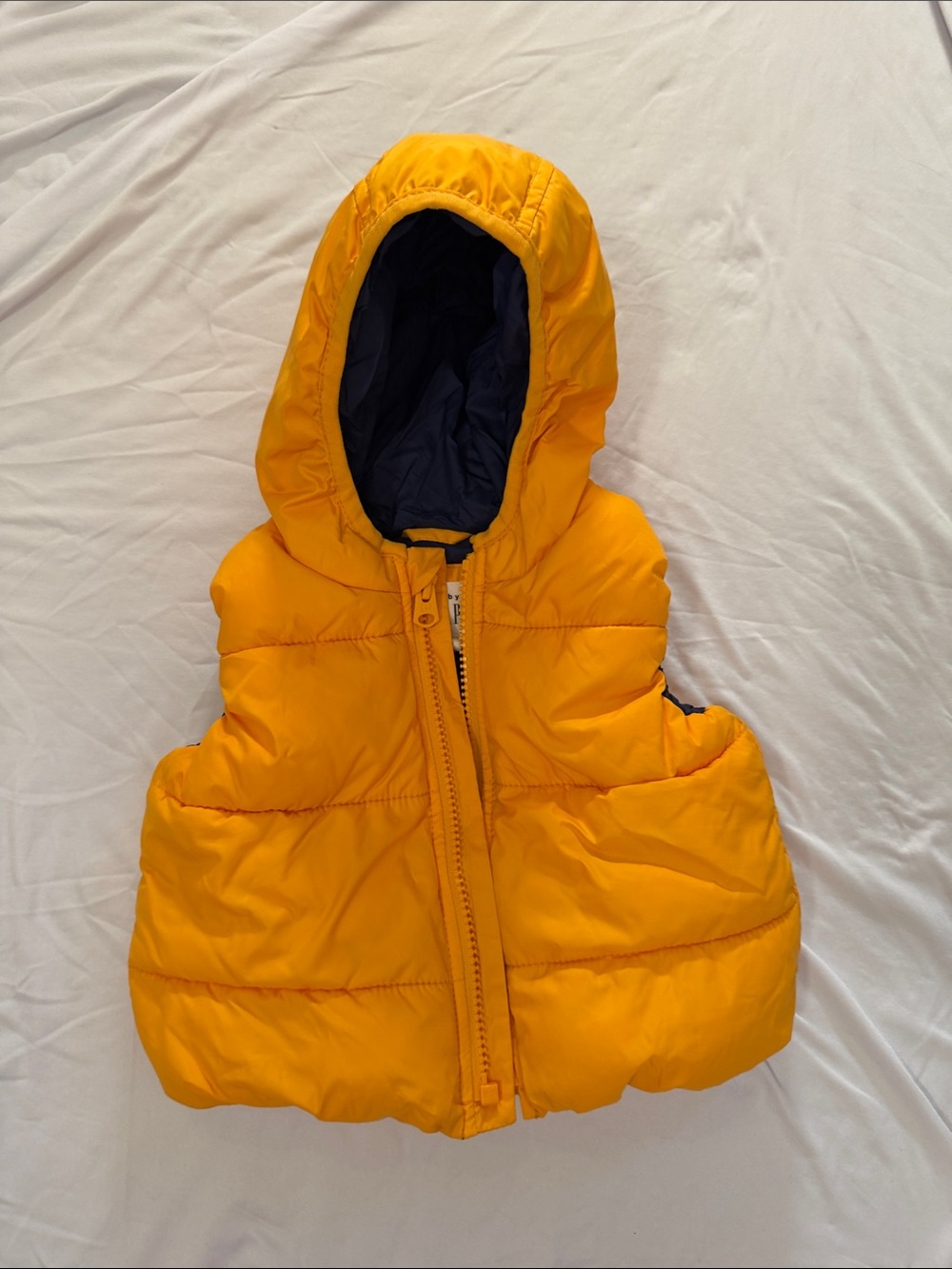 GAP Kids Hooded Puffer Vest - Bright Yellow